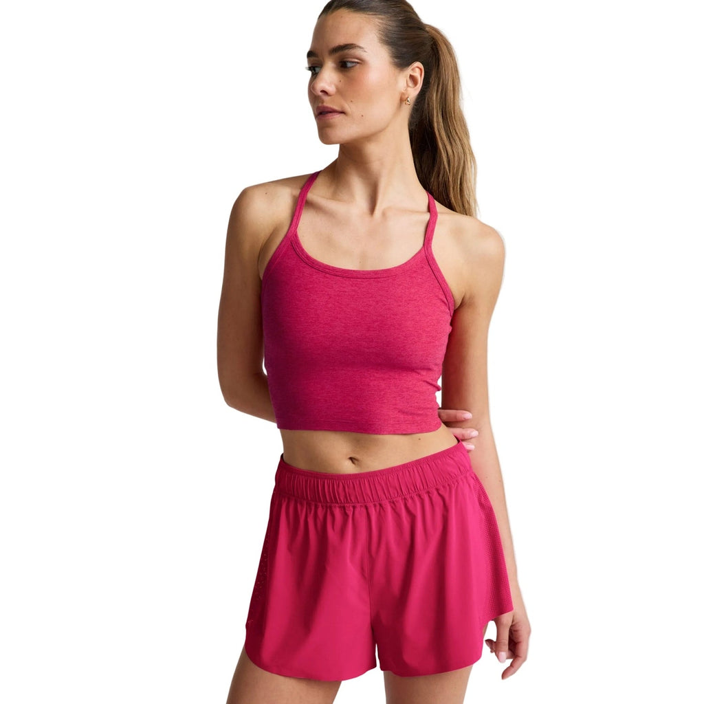 Women's Spacedye Slim Racerback Cropped Tank