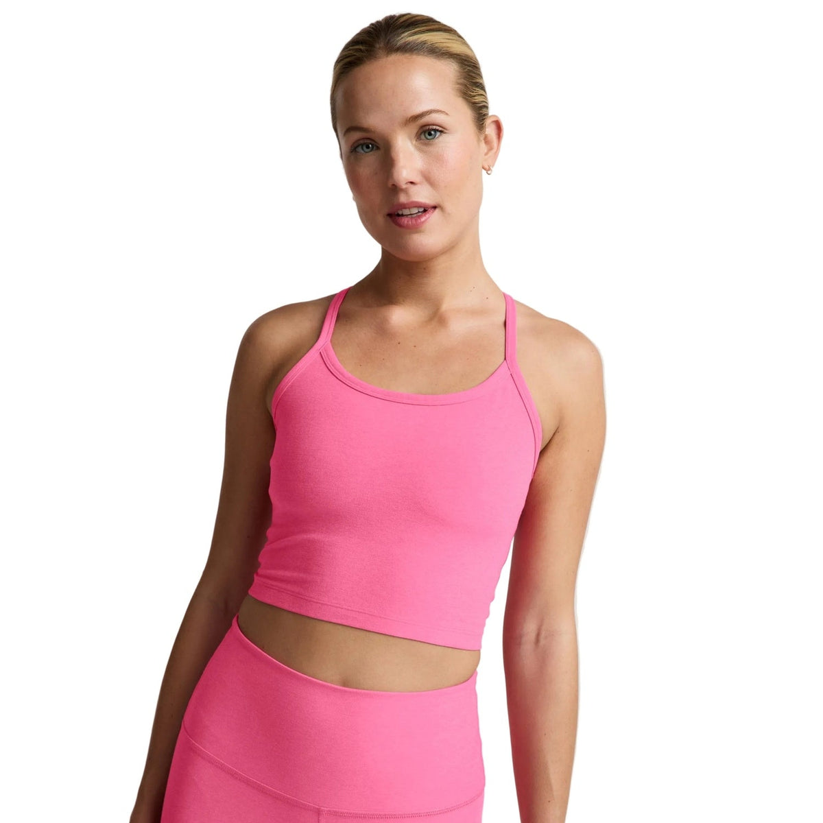 Women's Spacedye Slim Racerback Cropped Tank