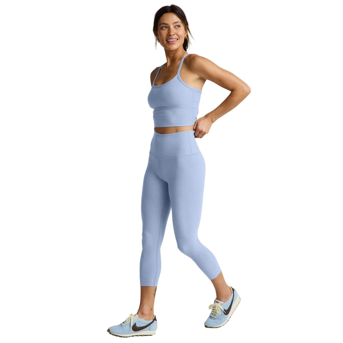 Women's Spacedye Slim Racerback Cropped Tank