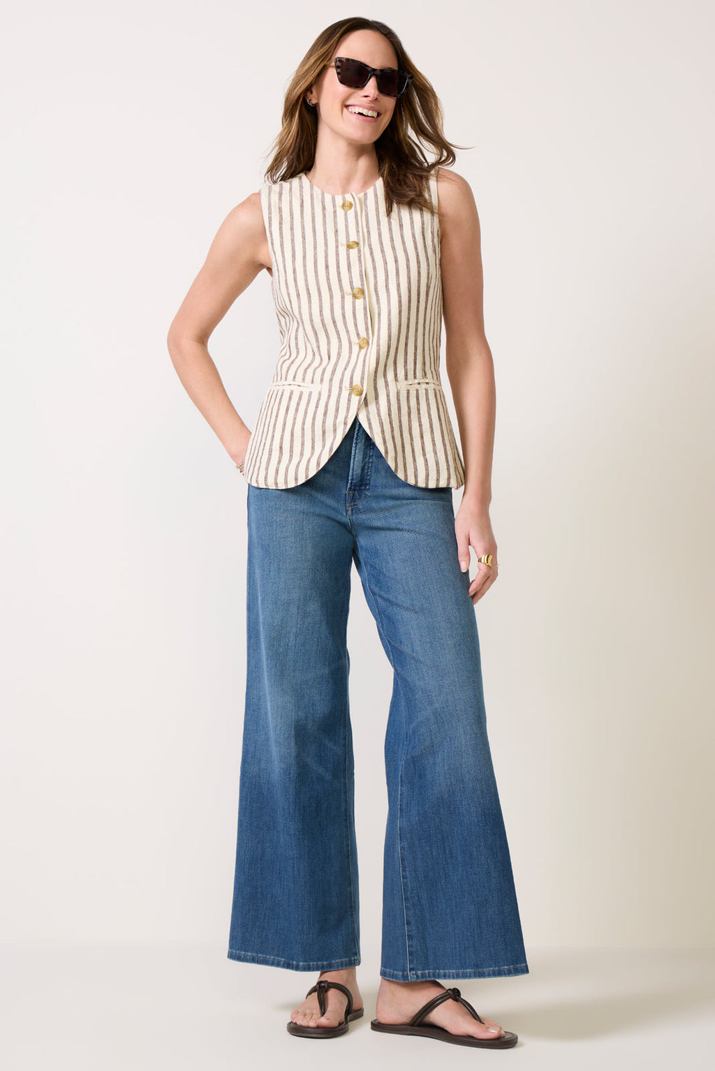 Good Waist Palazzo Ankle Jean