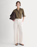 Cuff Detail Shirt in Lightweight Cotton | Beech