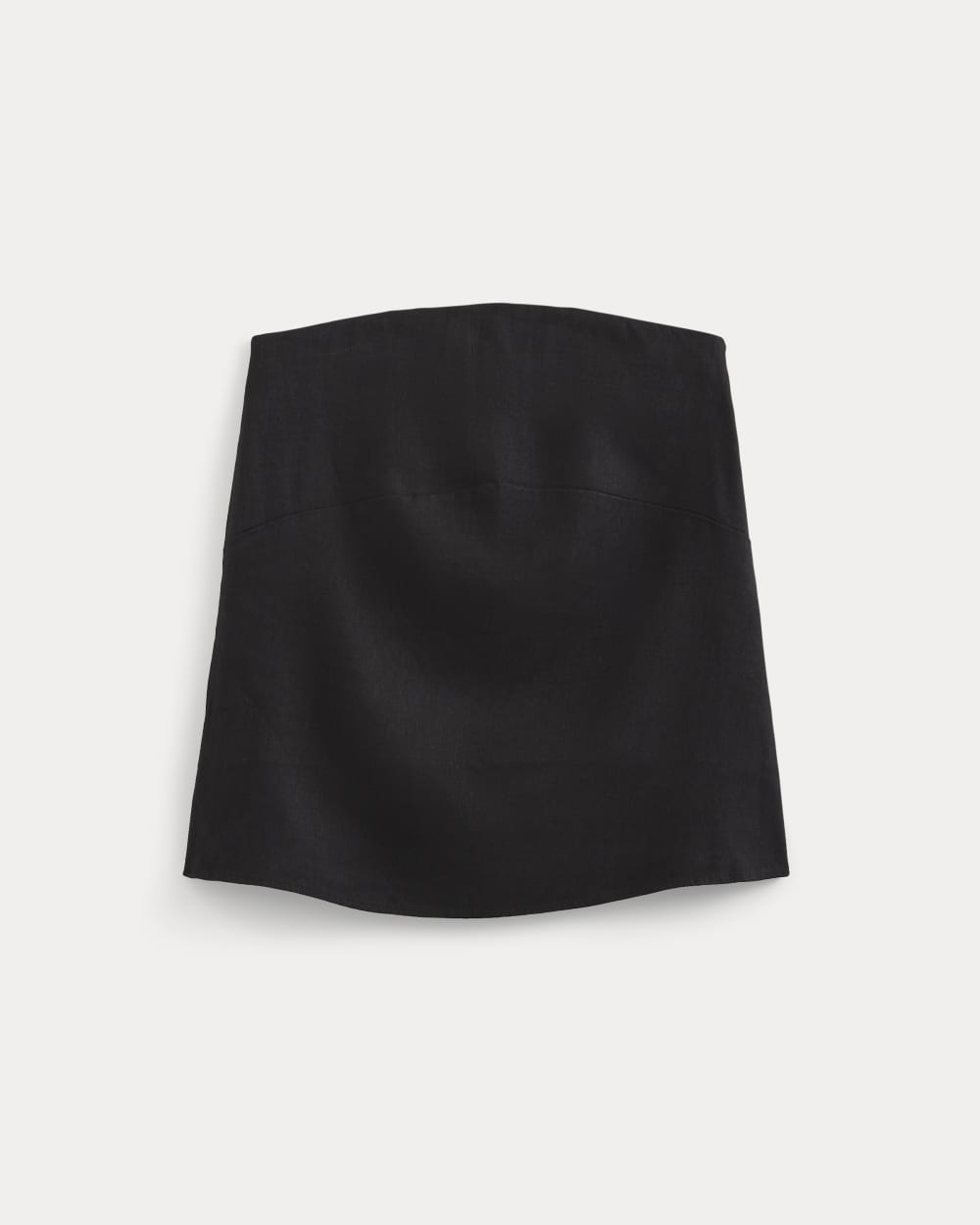 Tube Top in Stretch Linen | Black