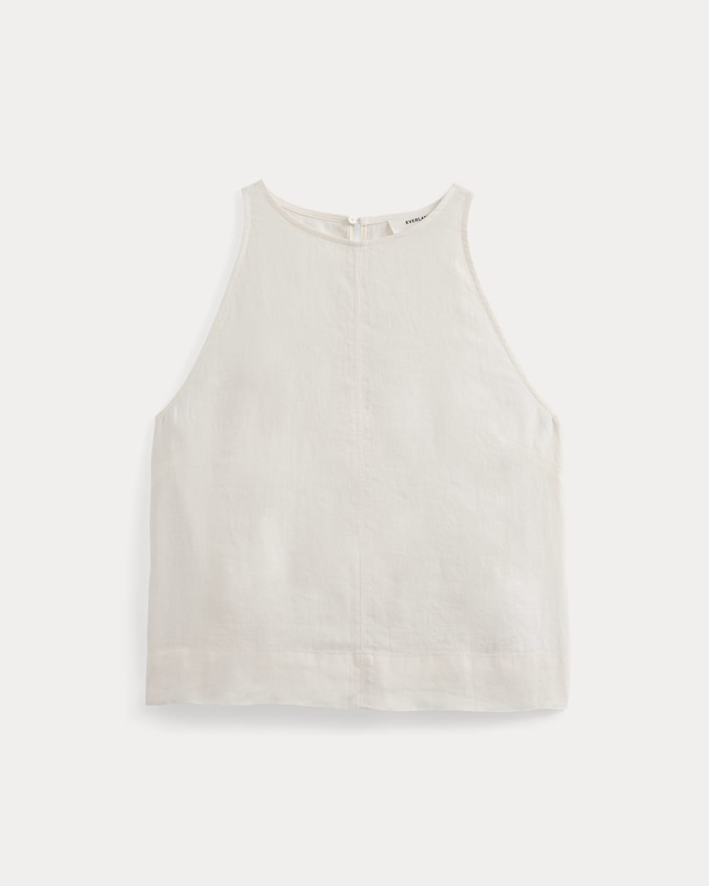 The Linen High-Neck Tank | Bone