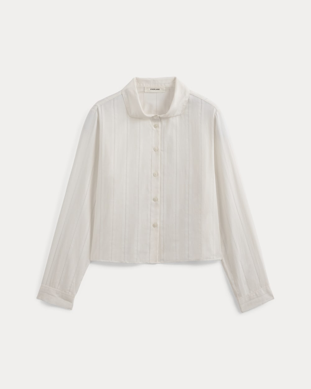 Textured Mini Collar Shirt | Bone