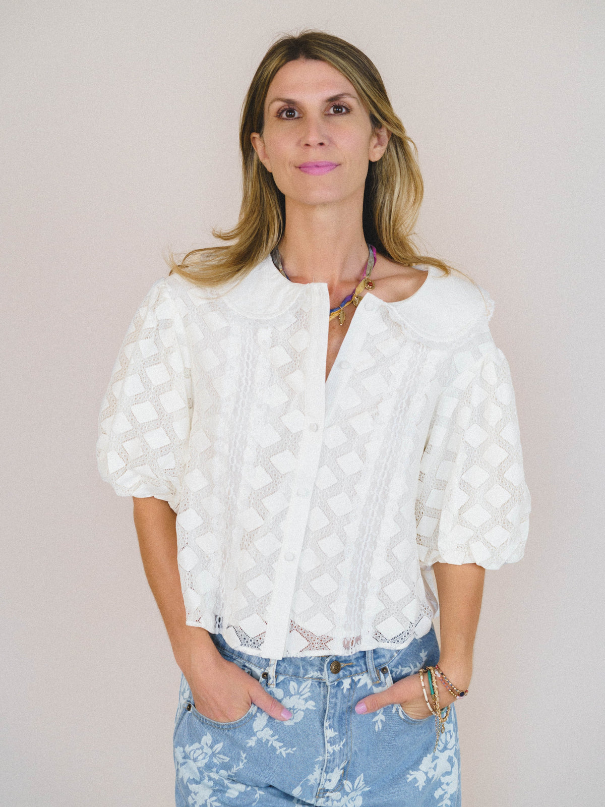 Vintage Treasures Blouse - Cream