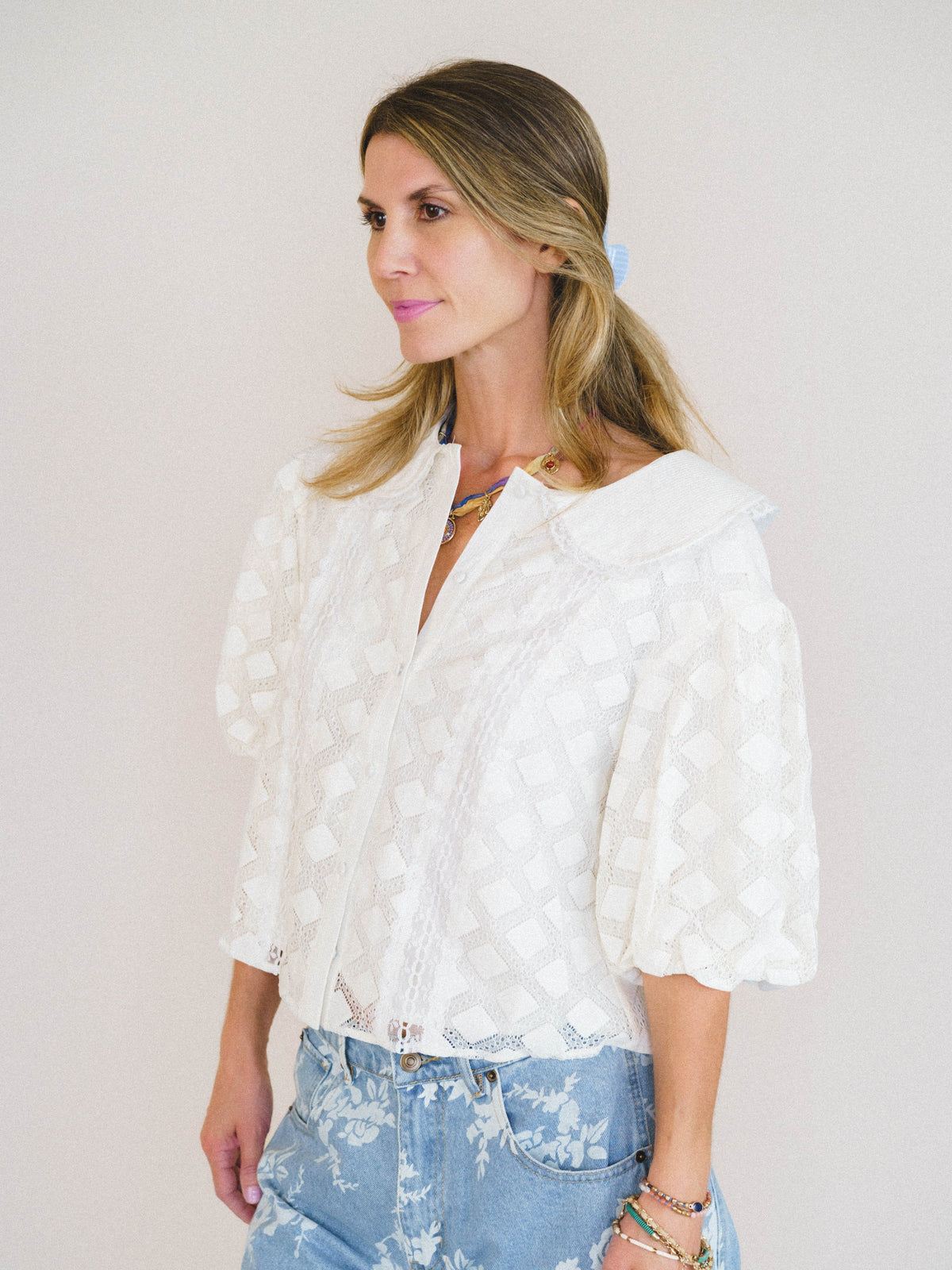 Vintage Treasures Blouse - Cream