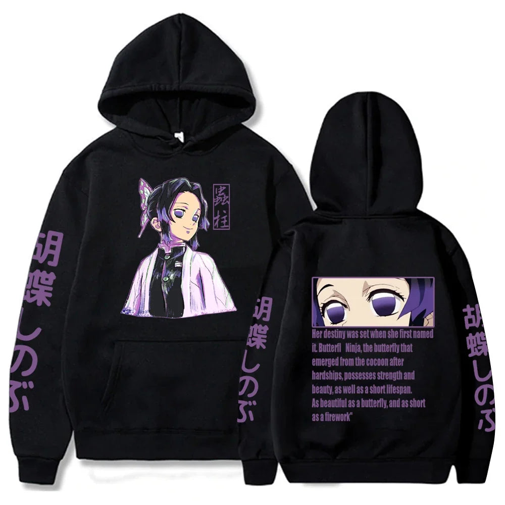 Hot Anime Demon Slayer Kamado Nezuko Hoodie Harajuku Hip Hop Pullover Tops Sweatshirt Popular Gift