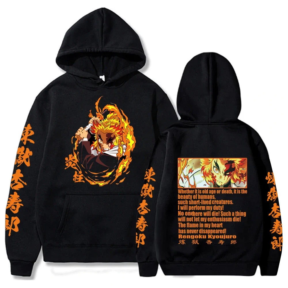 Hot Anime Demon Slayer Kamado Nezuko Hoodie Harajuku Hip Hop Pullover Tops Sweatshirt Popular Gift