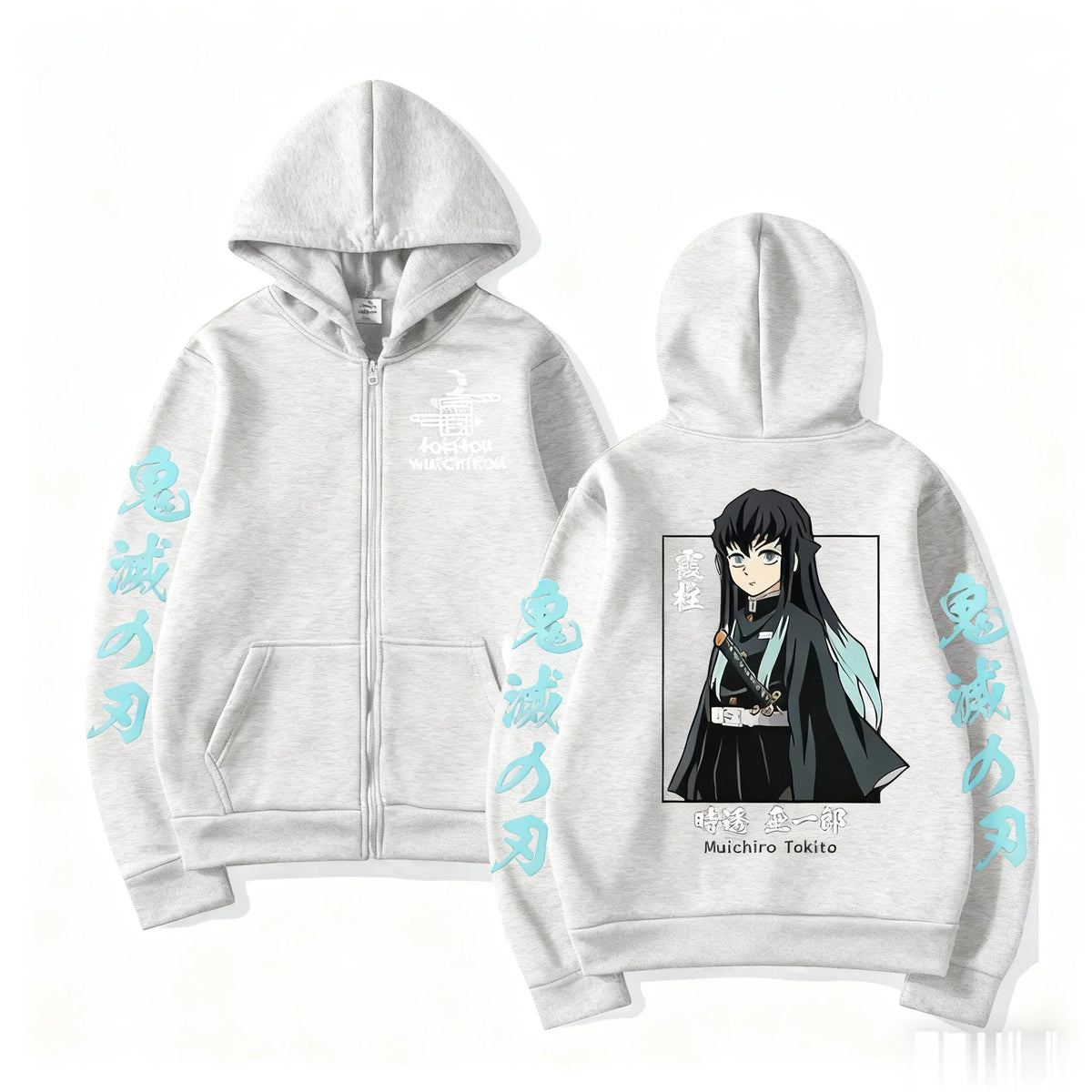 Anime Jacket Zip Up Casual Tops Streetwear 2026 Autumn Winter Long Sleeve Pullover Men Women