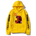 Anime Graphic Print Hoodie Men Loose Oversize Hoodies Vintage Manga Fashion Sweatshirt Pullover