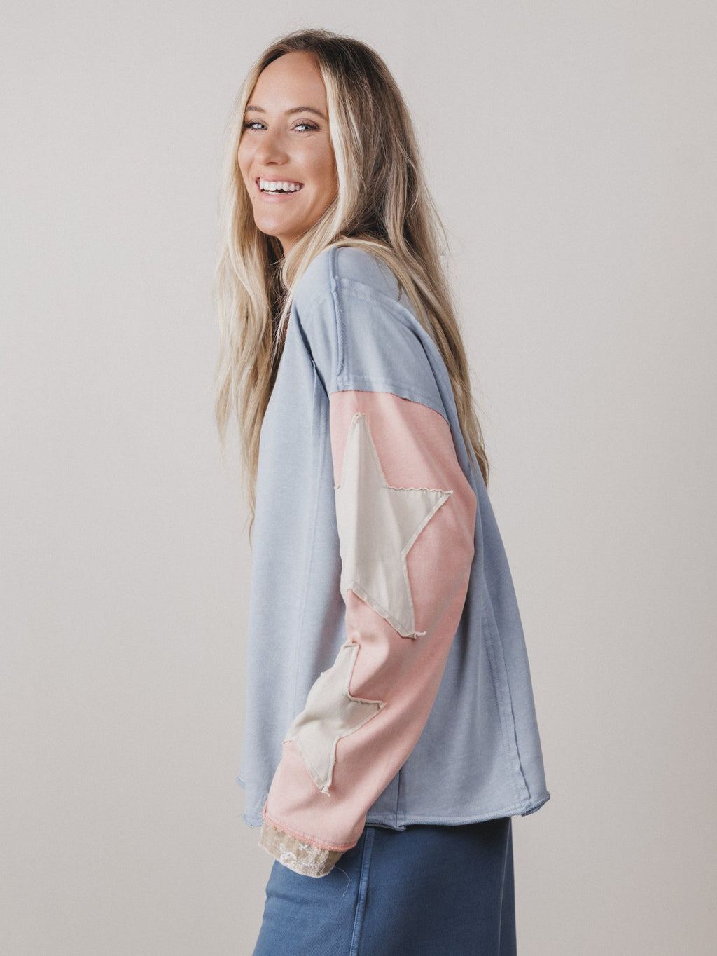 Stargaze Long Sleeve Top - Blue