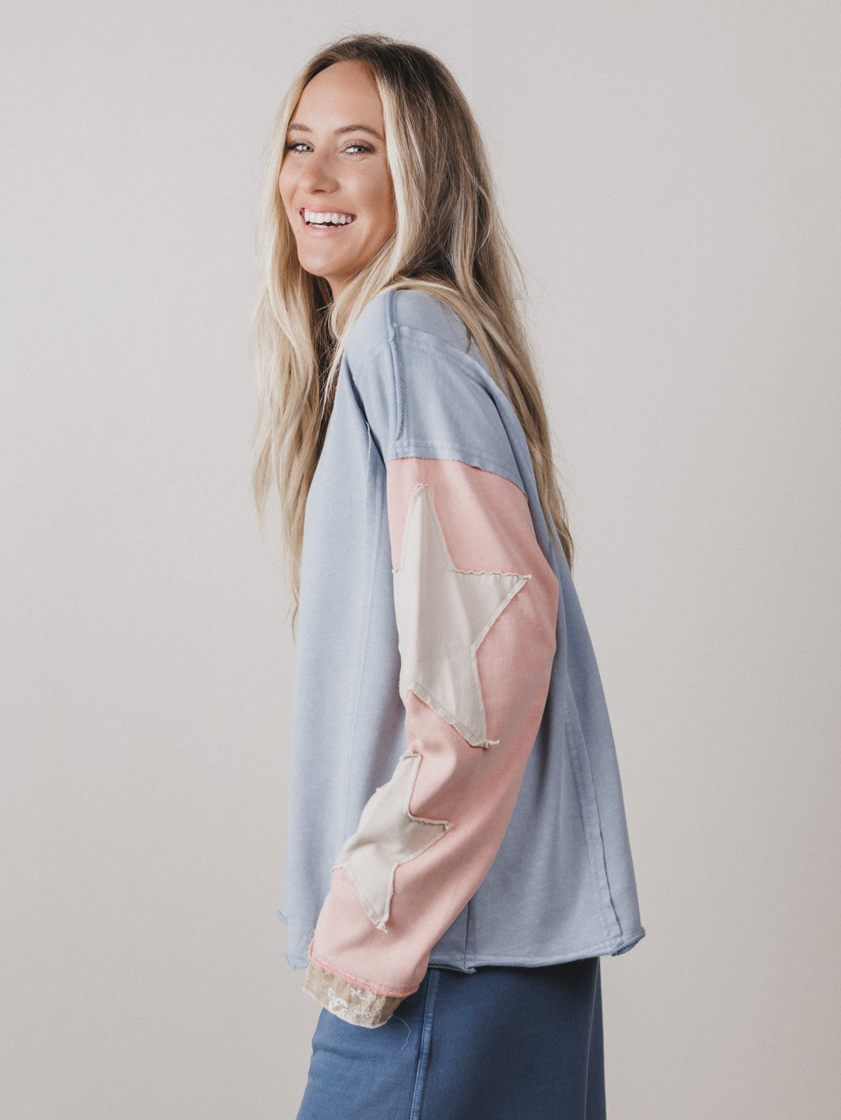 Stargaze Long Sleeve Top - Blue