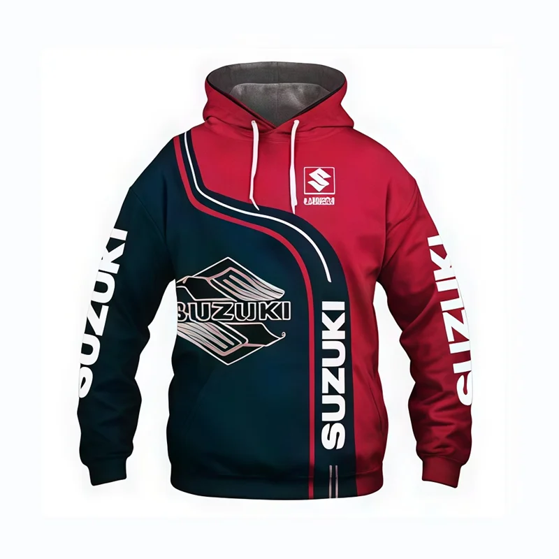3D printed sweatshirt is a long-sleeved hoodie for adult motorcycle enthusiasts and outdoor casual sports enthusiasts