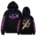 Hoodies Men Women Graphic Print Long Sleeve Streetwear Japanese Style Manga Sweatshirts Fleece Loose Soft Clothing