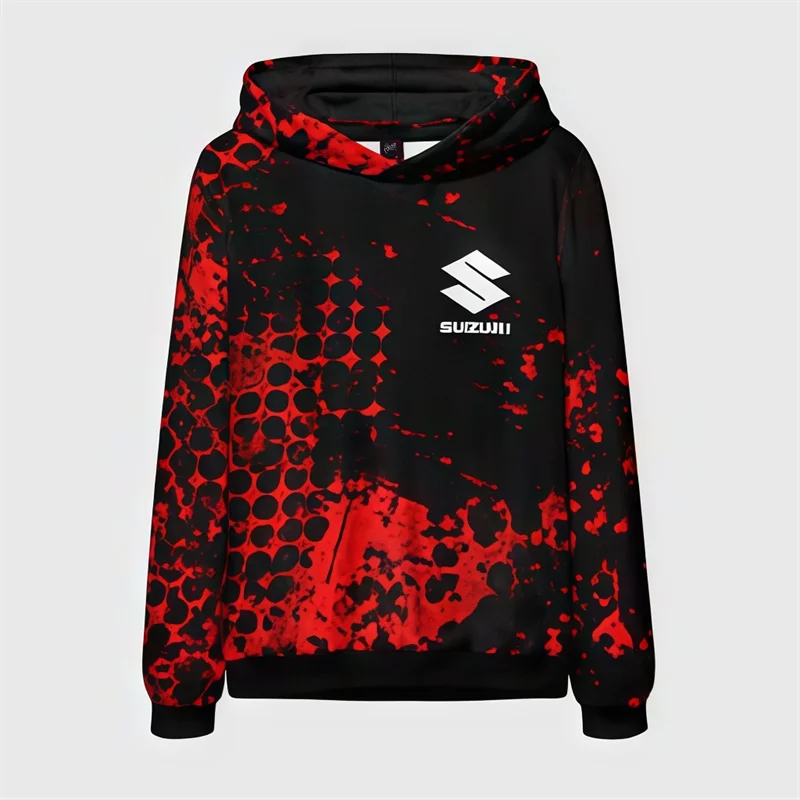 3D printed sweatshirt is a long-sleeved hoodie for adult motorcycle enthusiasts and outdoor casual sports enthusiasts