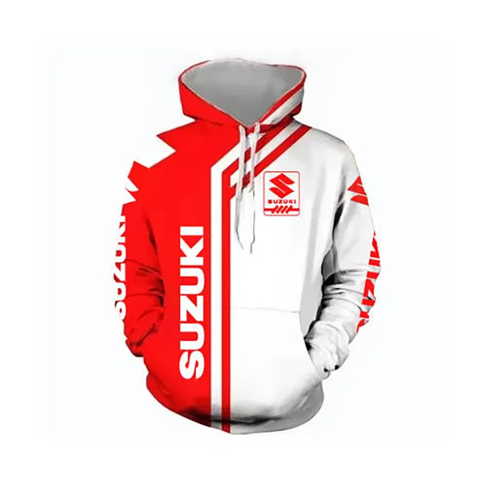 Men's hoodie is a casual and fashionable outdoor sports and motorcycle sportswear for autumn and winter