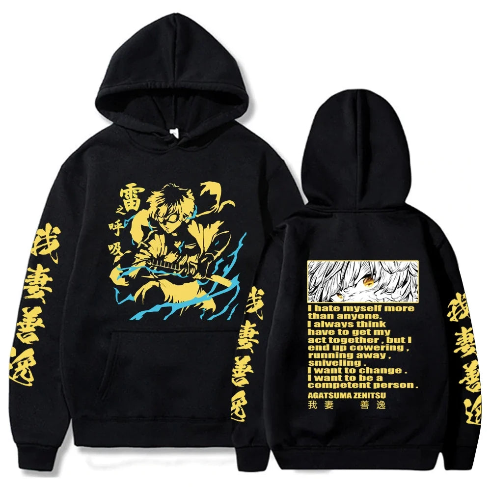 Hot Anime Demon Slayer Kamado Nezuko Hoodie Harajuku Hip Hop Pullover Tops Sweatshirt Popular Gift