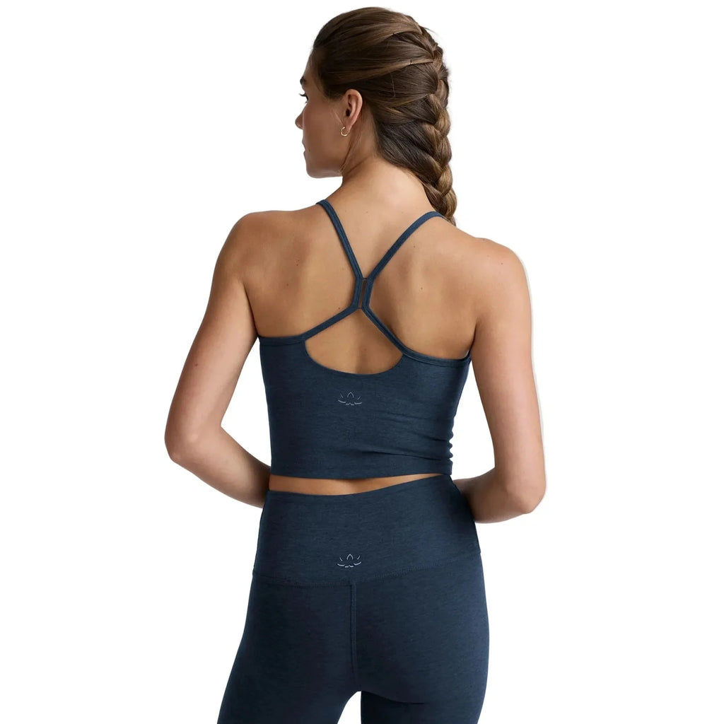 Women's Spacedye Slim Racerback Cropped Tank
