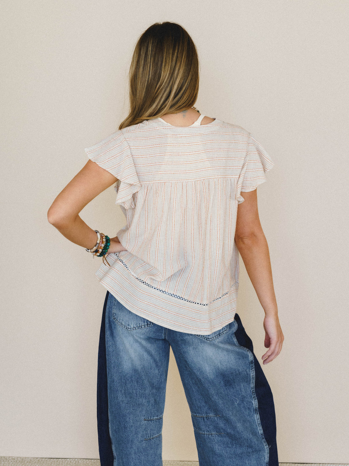 Meadow Sunrise Blouse - Oatmeal
