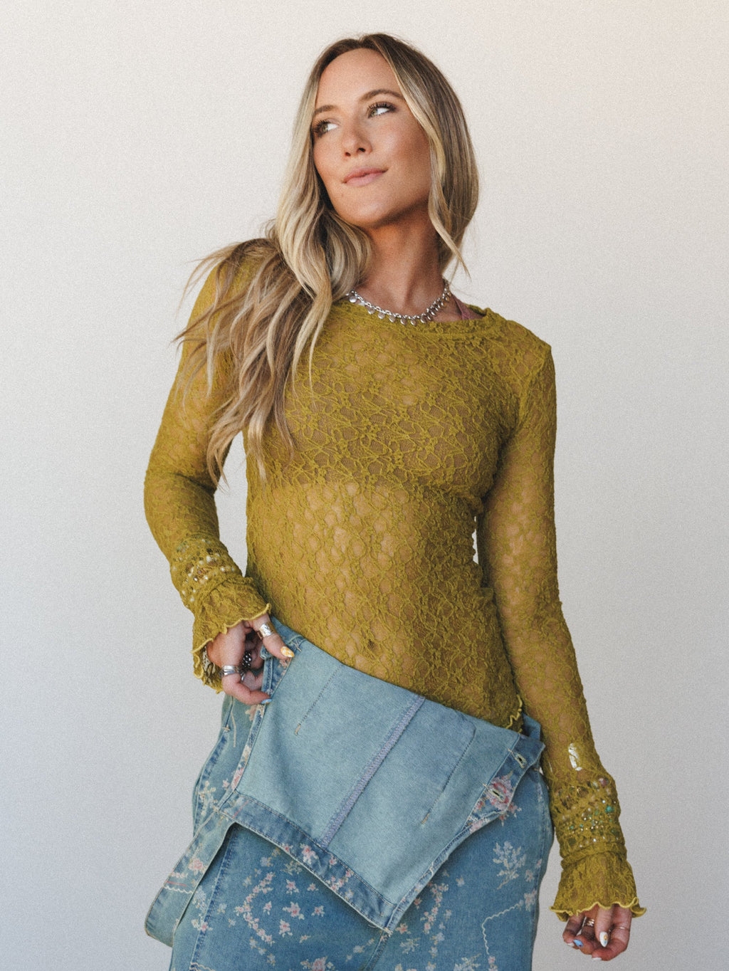 Seaside Soul Long Sleeve Top - Green