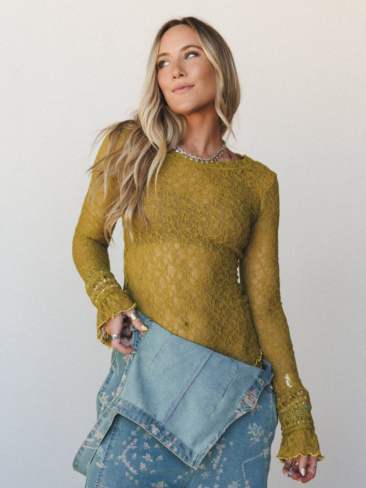 Seaside Soul Long Sleeve Top - Green