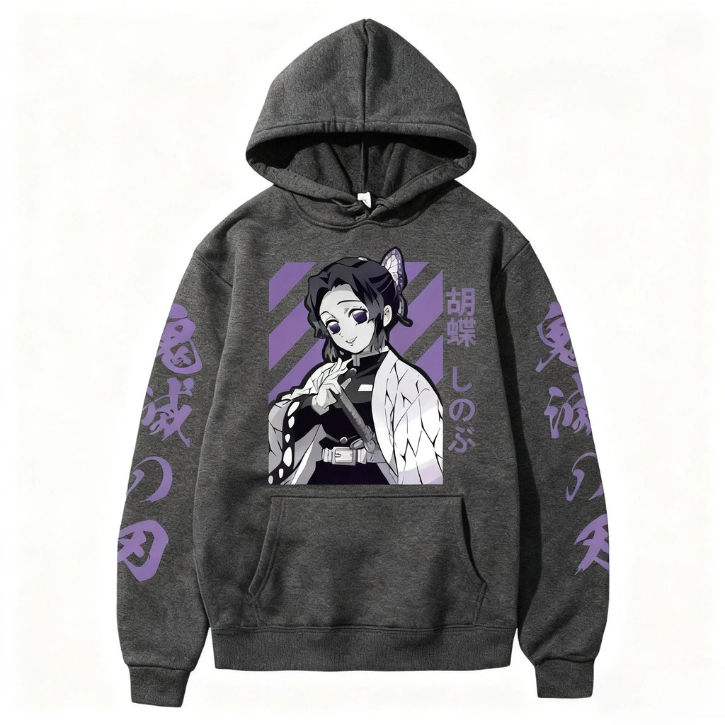 Unisex Anime Demon Slayer Men Women Hoodies 2025 Autumn Winter Plus Size Sweatshirt Harajuku Anime Print Hooded Pullover Y2k Top