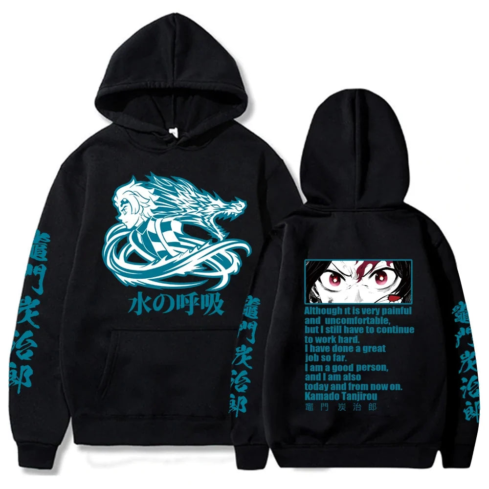 Hot Anime Demon Slayer Kamado Nezuko Hoodie Harajuku Hip Hop Pullover Tops Sweatshirt Popular Gift