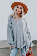 Charlie Cozy Top - Gray