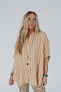 Easy Breeze Striped Top - Melon