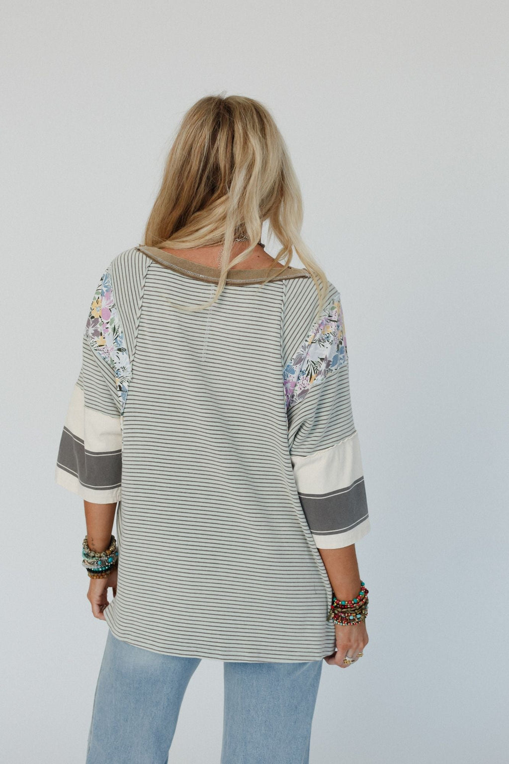 Britt Patchwork Top - Mint