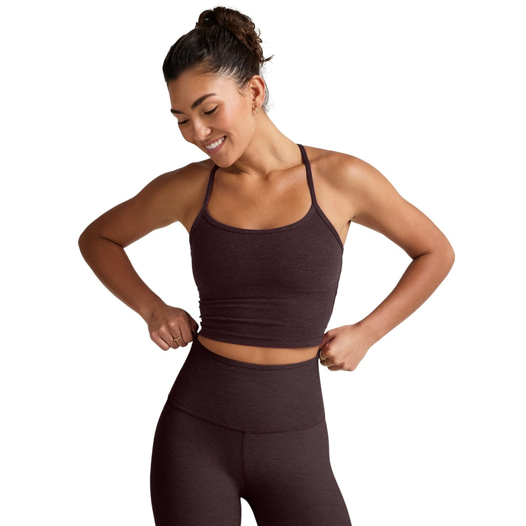 Women's Spacedye Slim Racerback Cropped Tank
