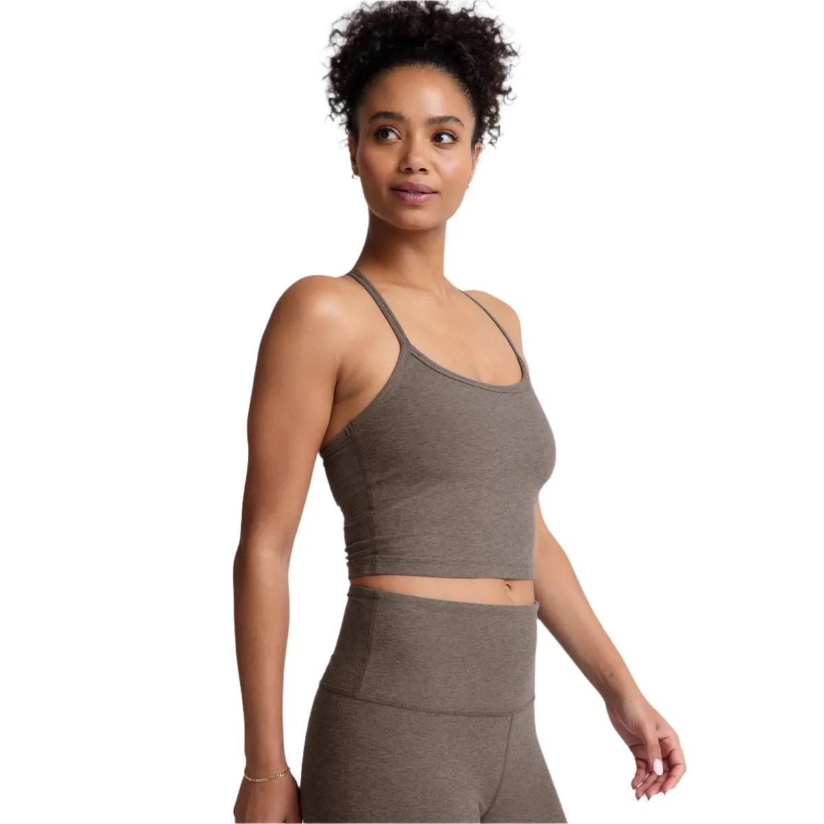 Women's Spacedye Slim Racerback Cropped Tank