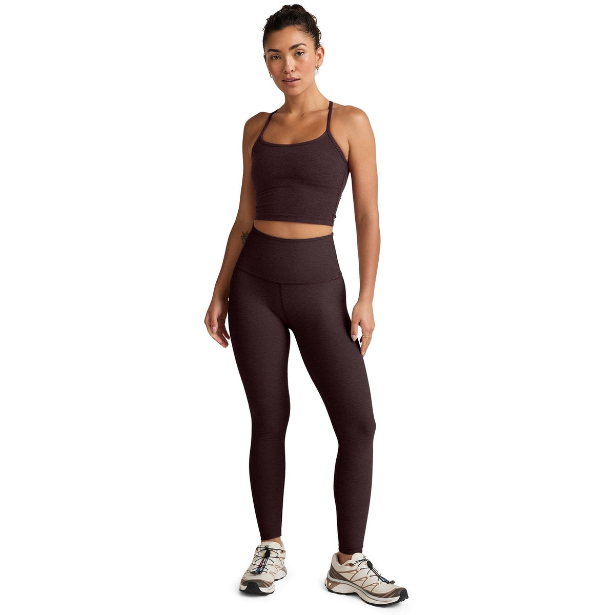 Women's Spacedye Slim Racerback Cropped Tank