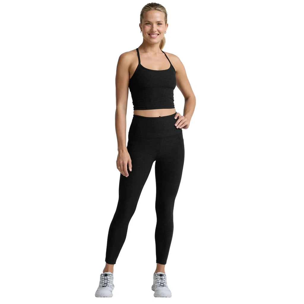 Women's Spacedye Slim Racerback Cropped Tank