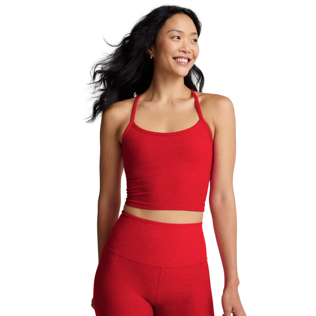 Women's Spacedye Slim Racerback Cropped Tank