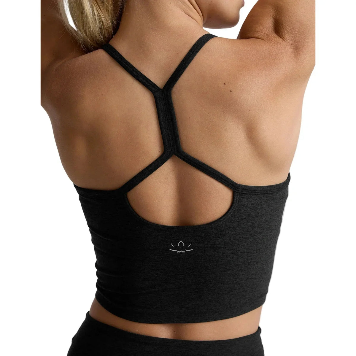 Women's Spacedye Slim Racerback Cropped Tank
