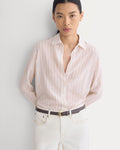 The Must-Have Shirt in Washable Silk | Bone / Rose