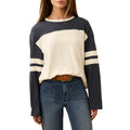 Women's Sunwashed Slub Varsity Long Sleeve Tee