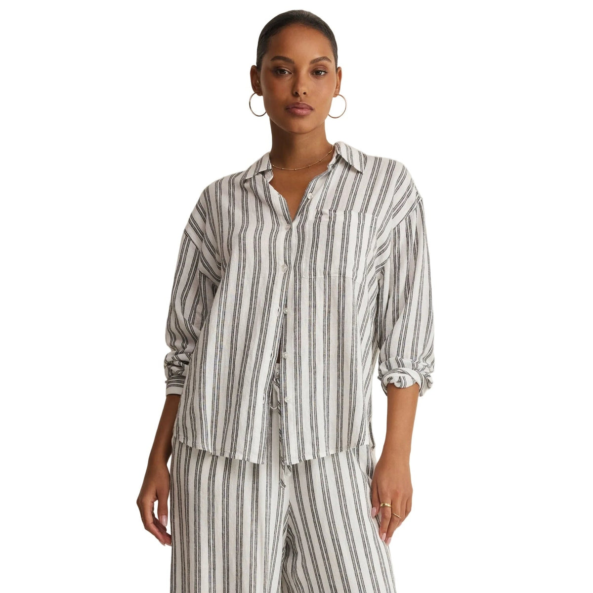 Women's The Perfect Striped Button Up